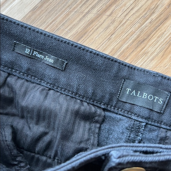 Talbots Black Flare Jeans size 12 - Picture 4 of 6